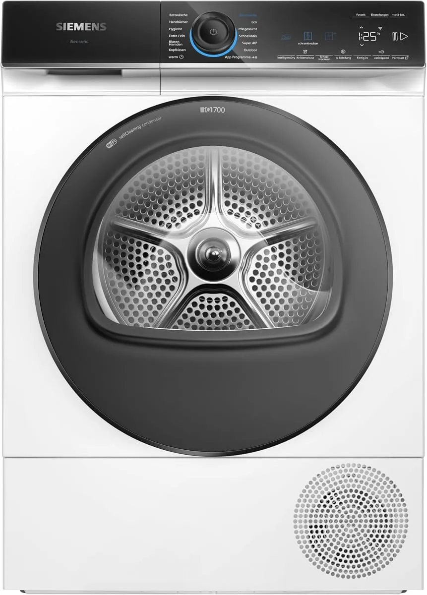 Siemens WQ46B2D0AM iQ700 Smarter Wärmepumpentrockner 9 kg selbstreinigend – Produktbild 1 von 5
