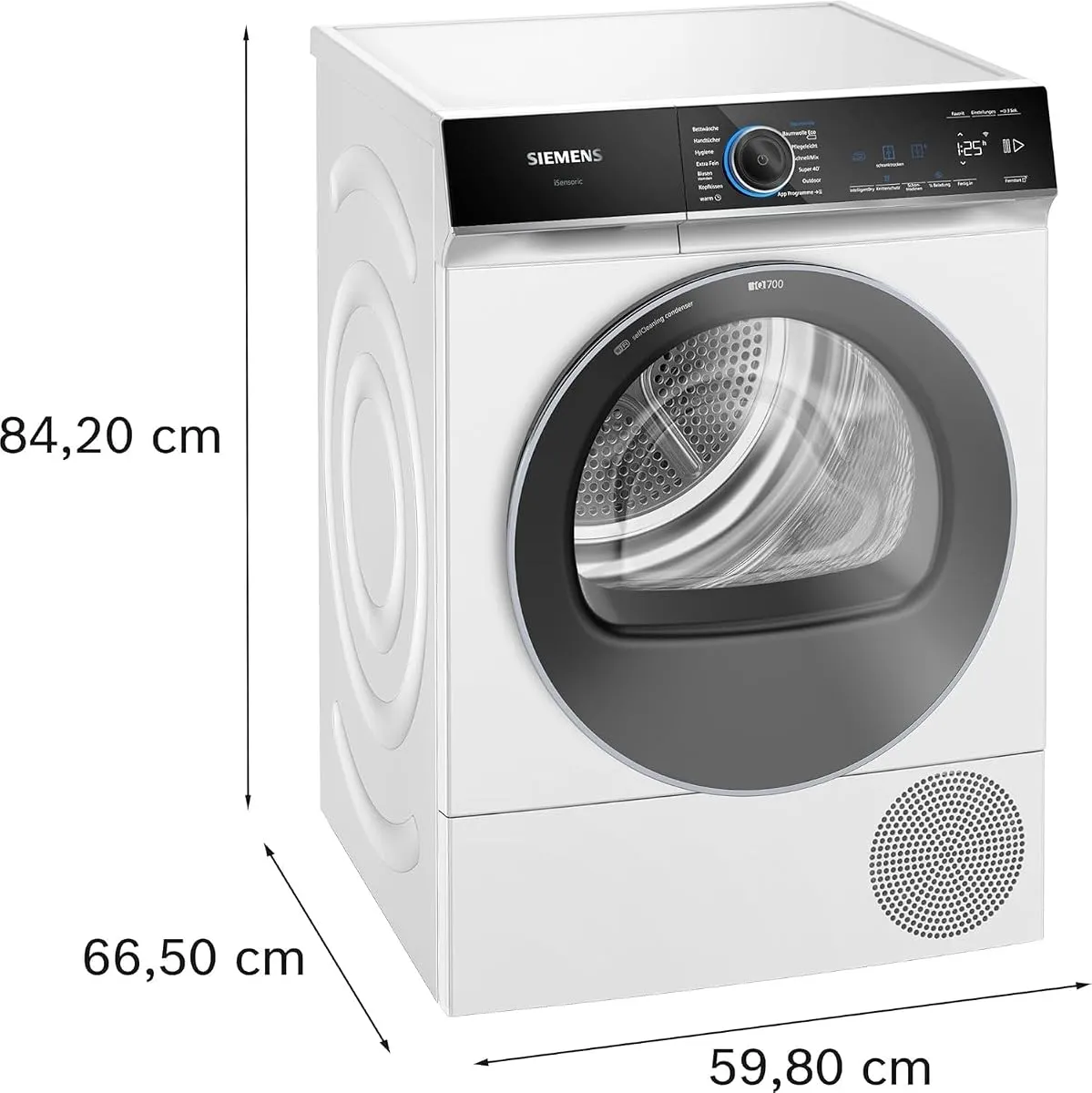 Siemens WQ45B2B40 iQ700 Smarter Wärmepumpentrockner 9 kg autoDry – Produktbild 1 von 8