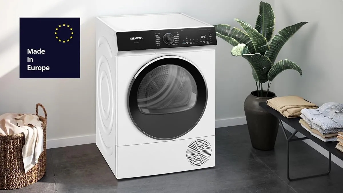 Siemens WQ45H2BECO iQ500 Smarter Wärmepumpentrockner 9 kg selbstreinigend – Produktbild 2 von 5