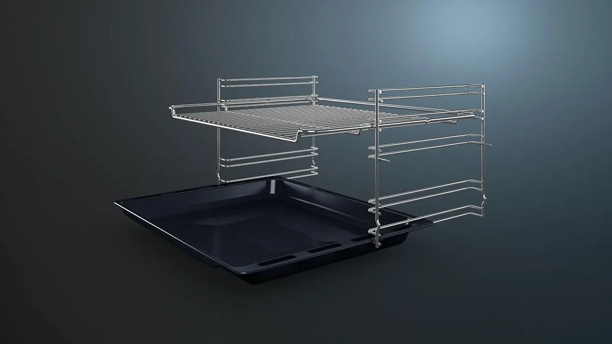 Siemens HB013FBB1 iQ100 Einbau-Backofen 60 x 60 cm Schwarz Edelstahl – Produktbild 2 von 5