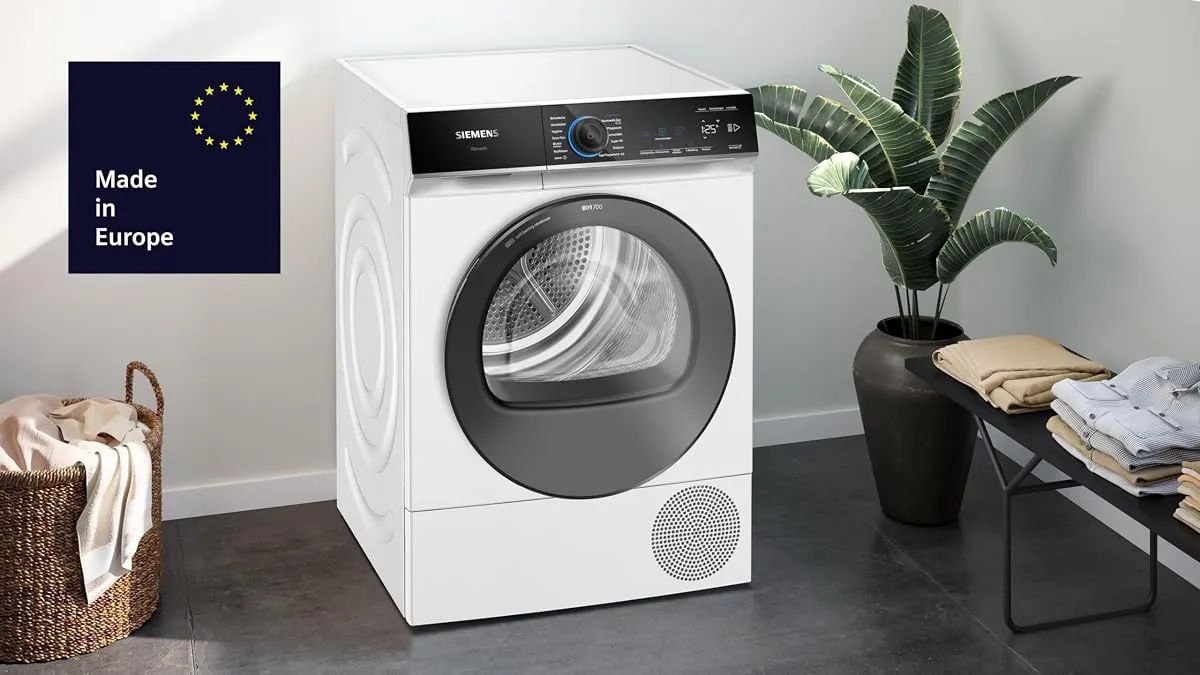 Siemens WQ35B2B30 iQ700 Smarter Wärmepumpentrockner 8 kg smartFinish – Produktbild 2 von 6