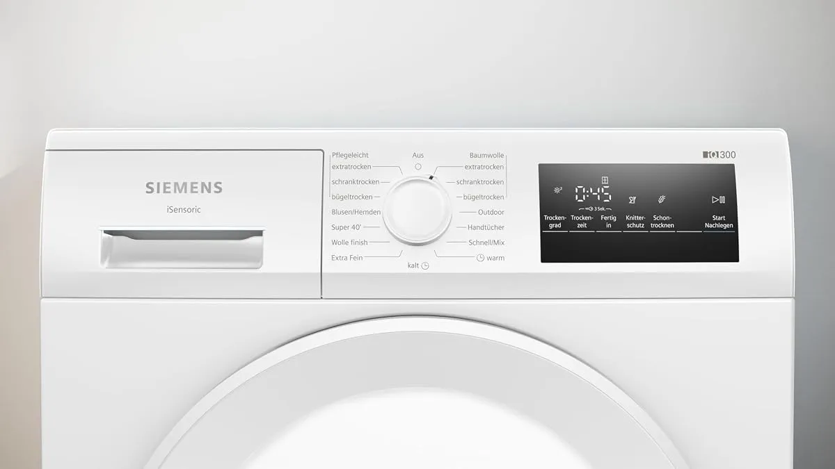 Siemens WT43H004 iQ300 Wärmepumpentrockner 8 kg autoDry – Produktbild 3 von 6