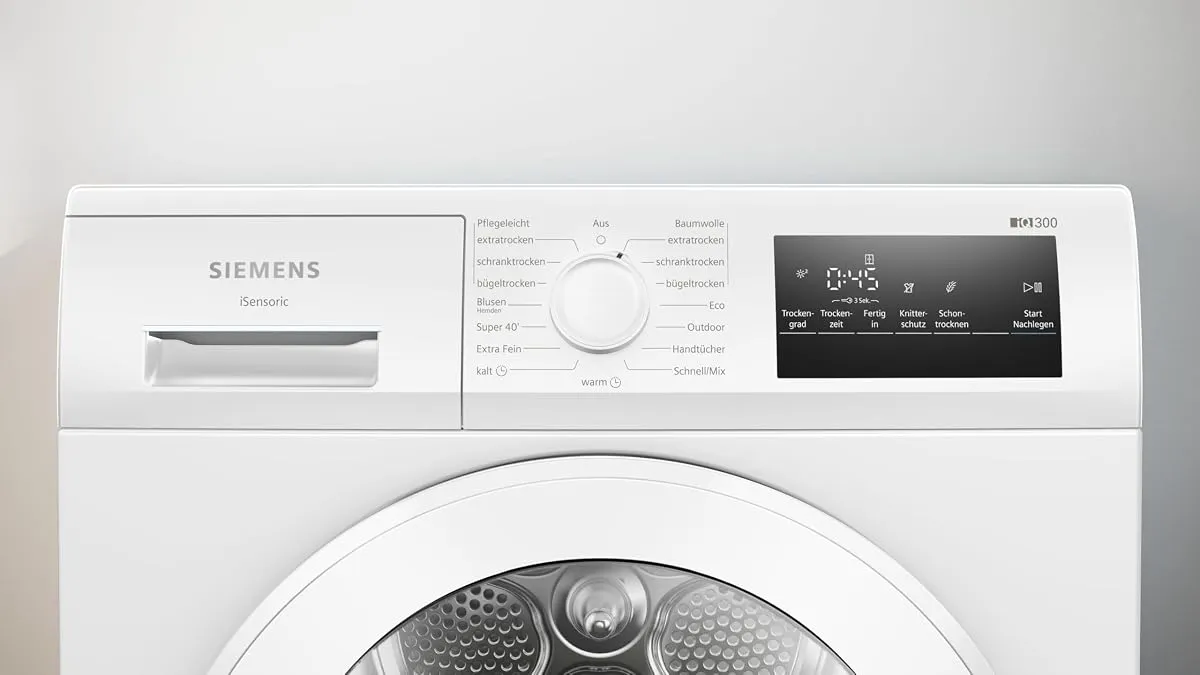 Siemens WT45HVA4 iQ300 Wärmepumpentrockner 8 kg autoDry – Produktbild 3 von 6