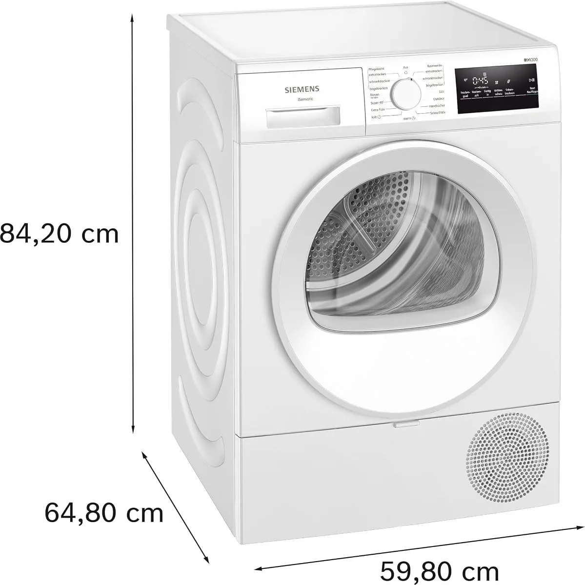 Siemens WT45HVA4 iQ300 Wärmepumpentrockner 8 kg autoDry – Produktbild 5 von 6