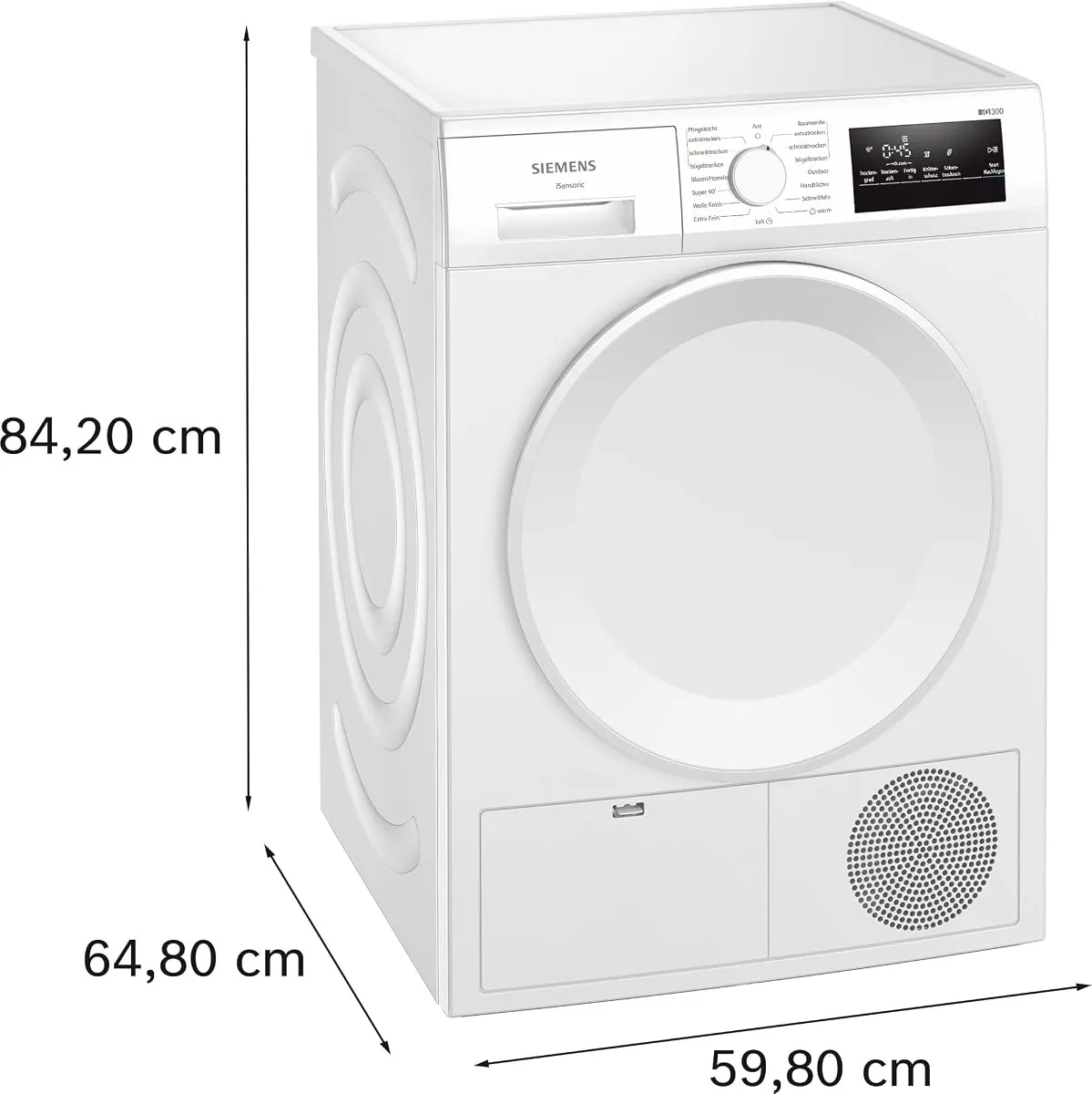 Siemens WT43H004 iQ300 Wärmepumpentrockner 8 kg autoDry – Produktbild 5 von 6