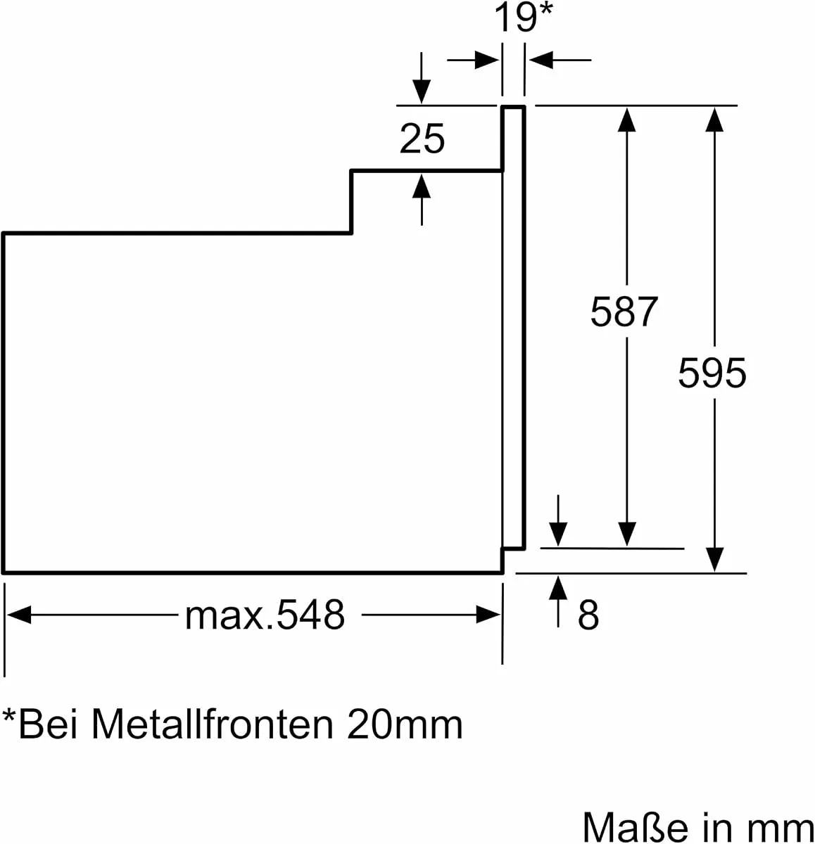 Siemens HB013FBB1 iQ100 Einbau-Backofen 60 x 60 cm Schwarz Edelstahl – Produktbild 4 von 5