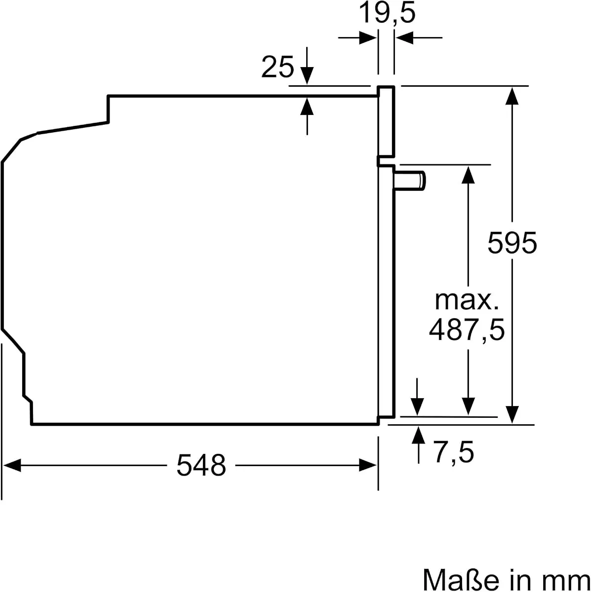 Siemens HB571ABS3 iQ300 Einbau-Backofen 60 x 60 cm Pyrolyse – Produktbild 6 von 6
